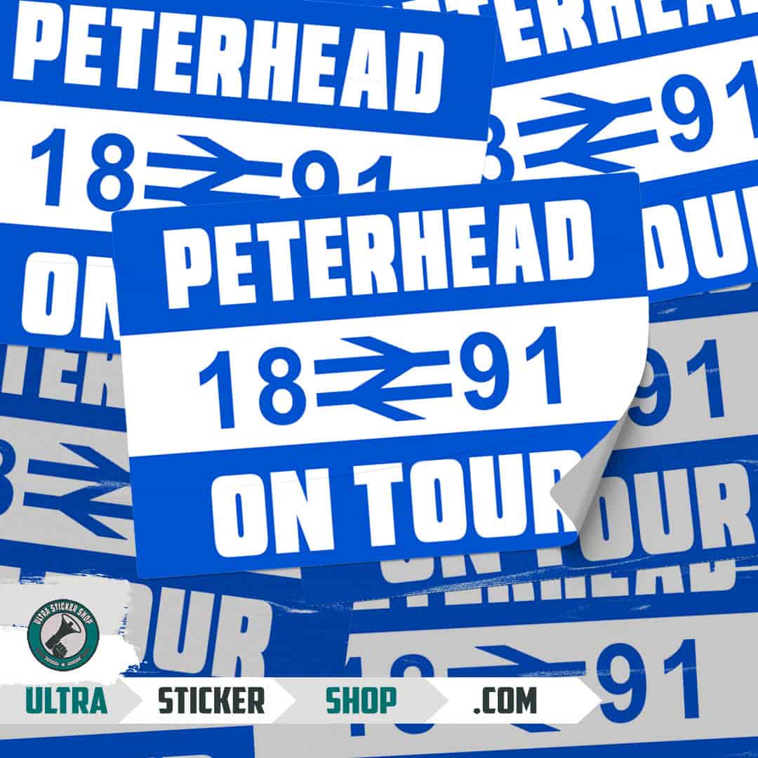 Peterhead 1891 on tour Stickers