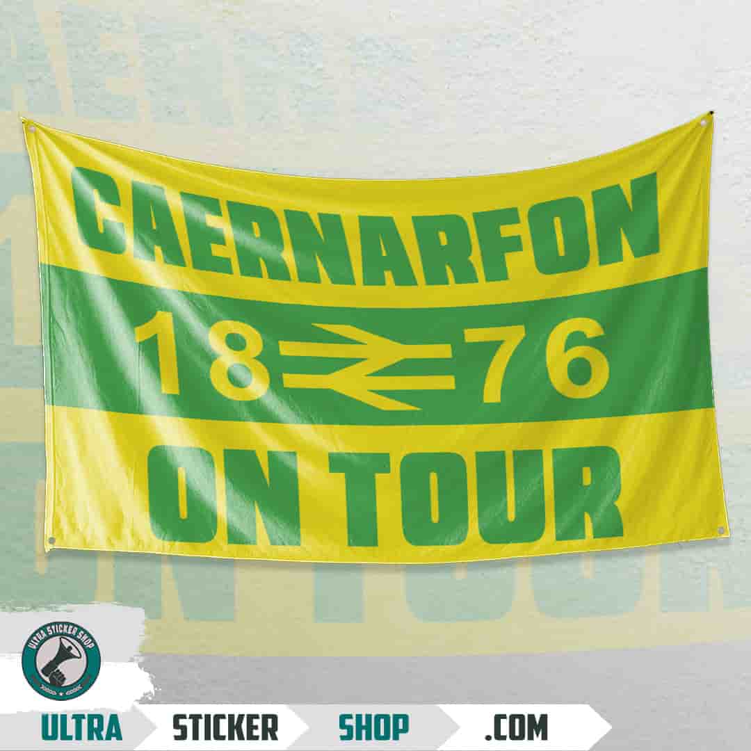 Caernarfon 1876 on tour Flag