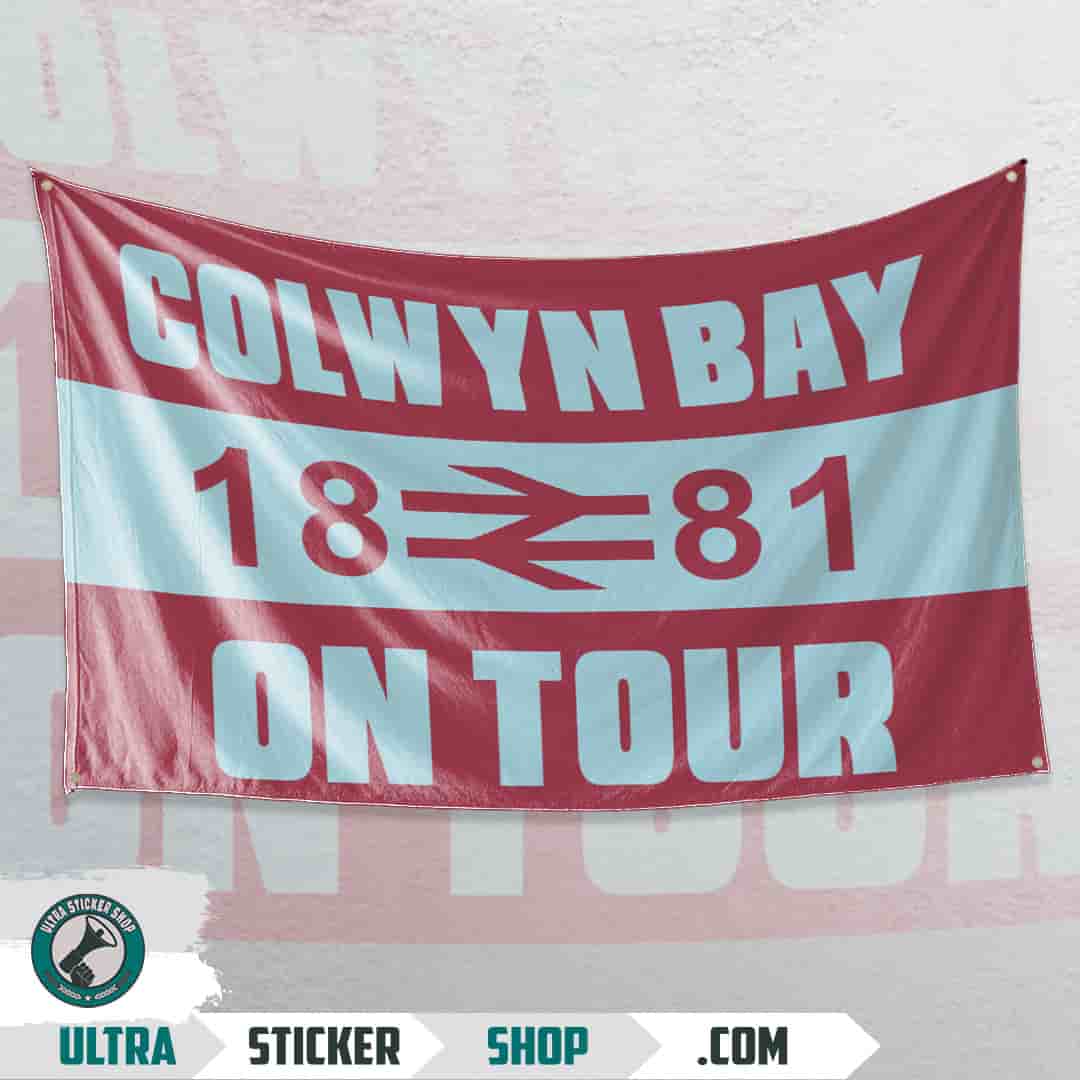Colwyn Bay 1881 on tour Flag