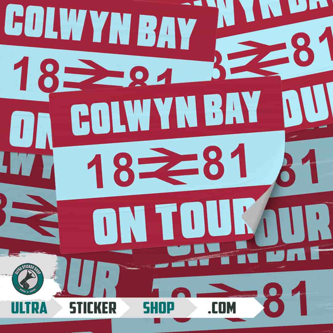 Colwyn Bay 1881 on tour Stickers