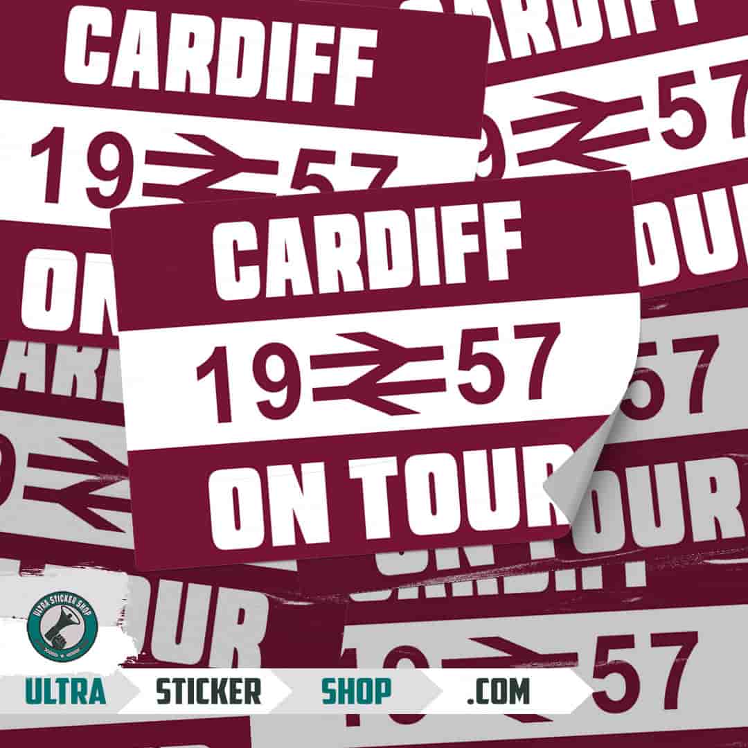 Cardiff 1957 on tour Stickers