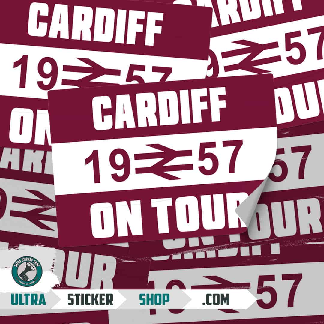 Cardiff 1957 on tour Stickers
