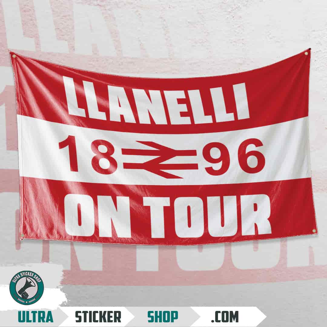Llanelli 1896 on tour Flag