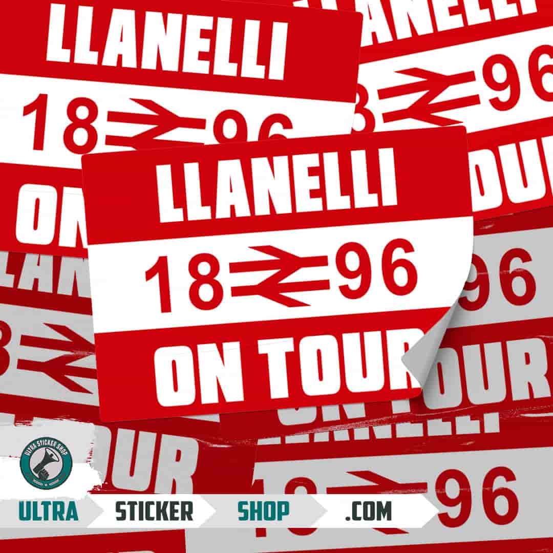 Llanelli 1896 on tour Stickers