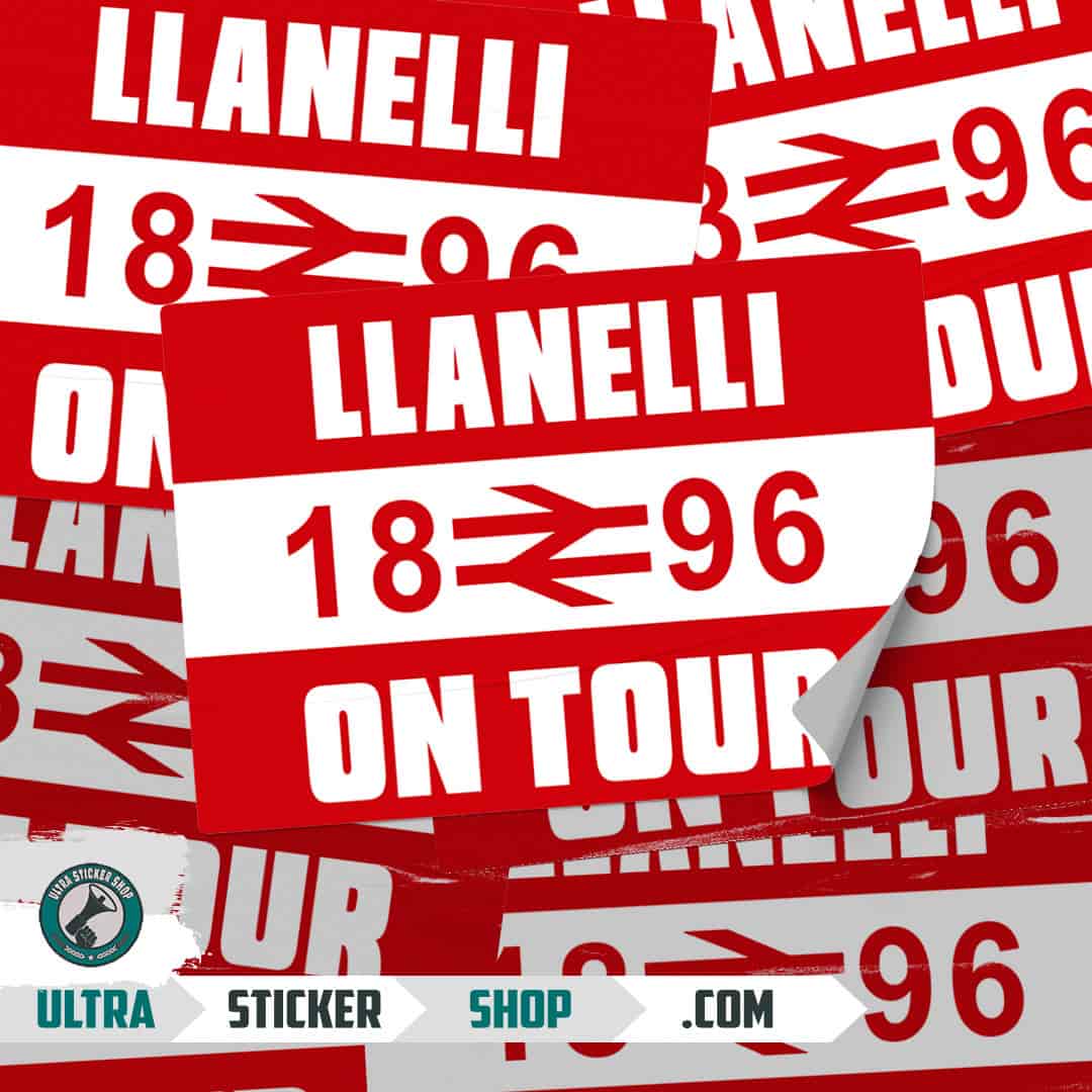 Llanelli 1896 on tour Stickers
