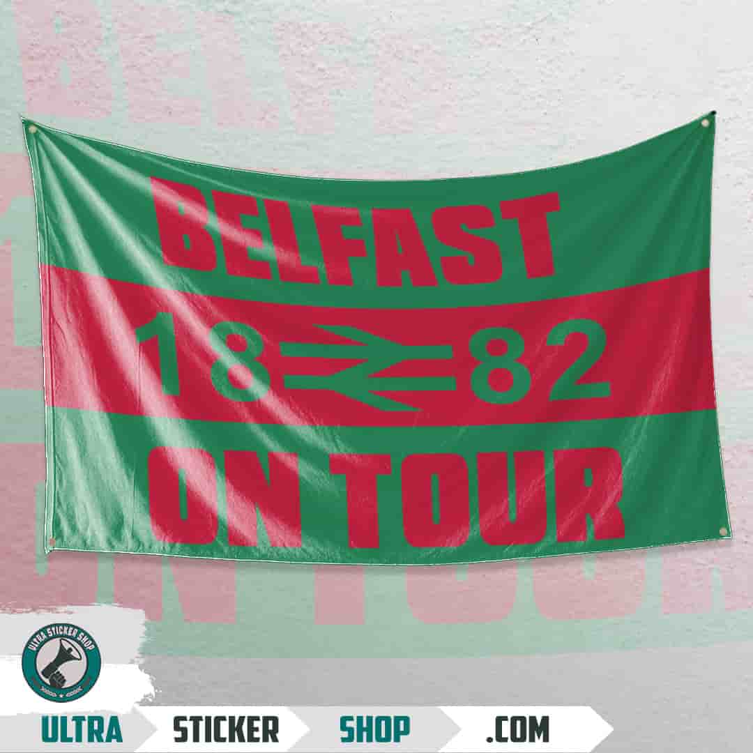 Belfast 1882 on tour Flag