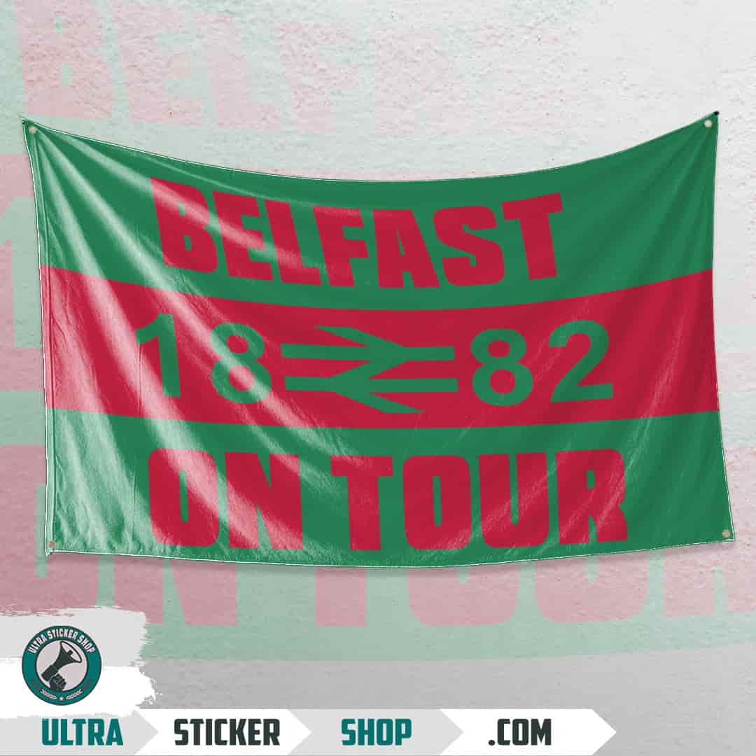 Belfast 1882 on tour Flag