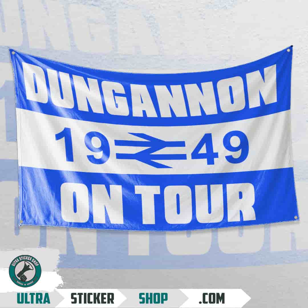 Dungannon 1949 on tour Flag