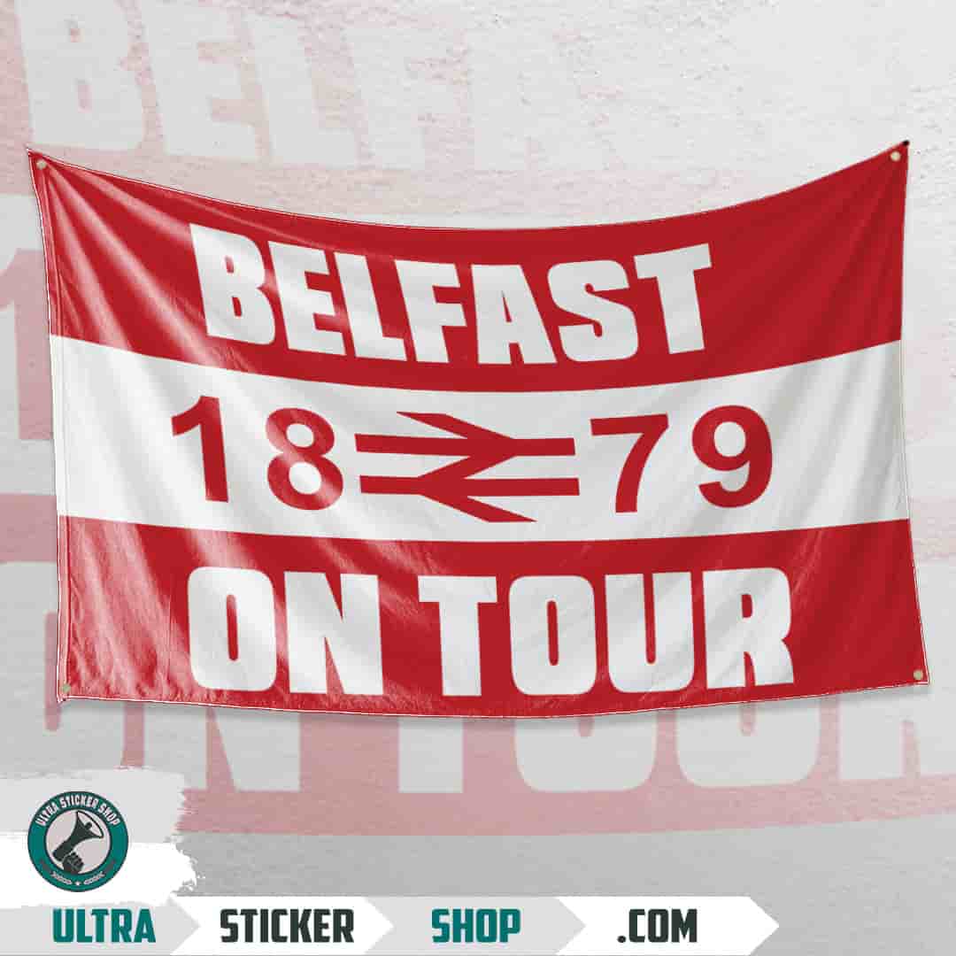 Belfast 1879 on tour Flag