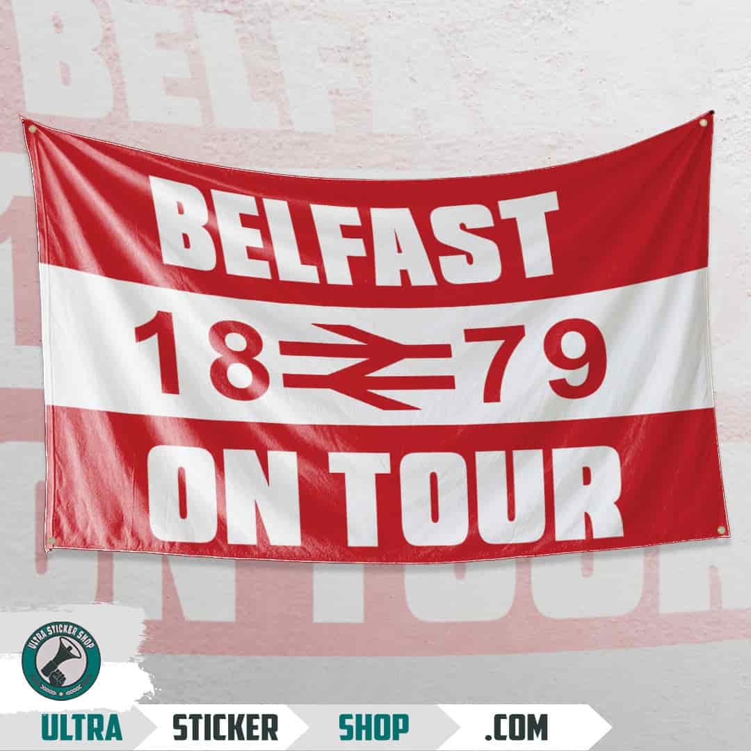 Belfast 1879 on tour Flag