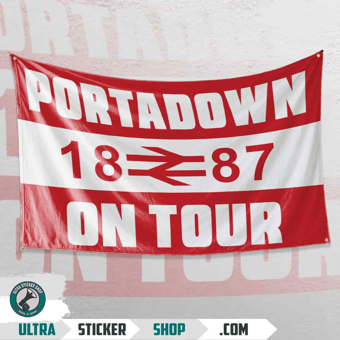 Portadown 1887 on tour Flag