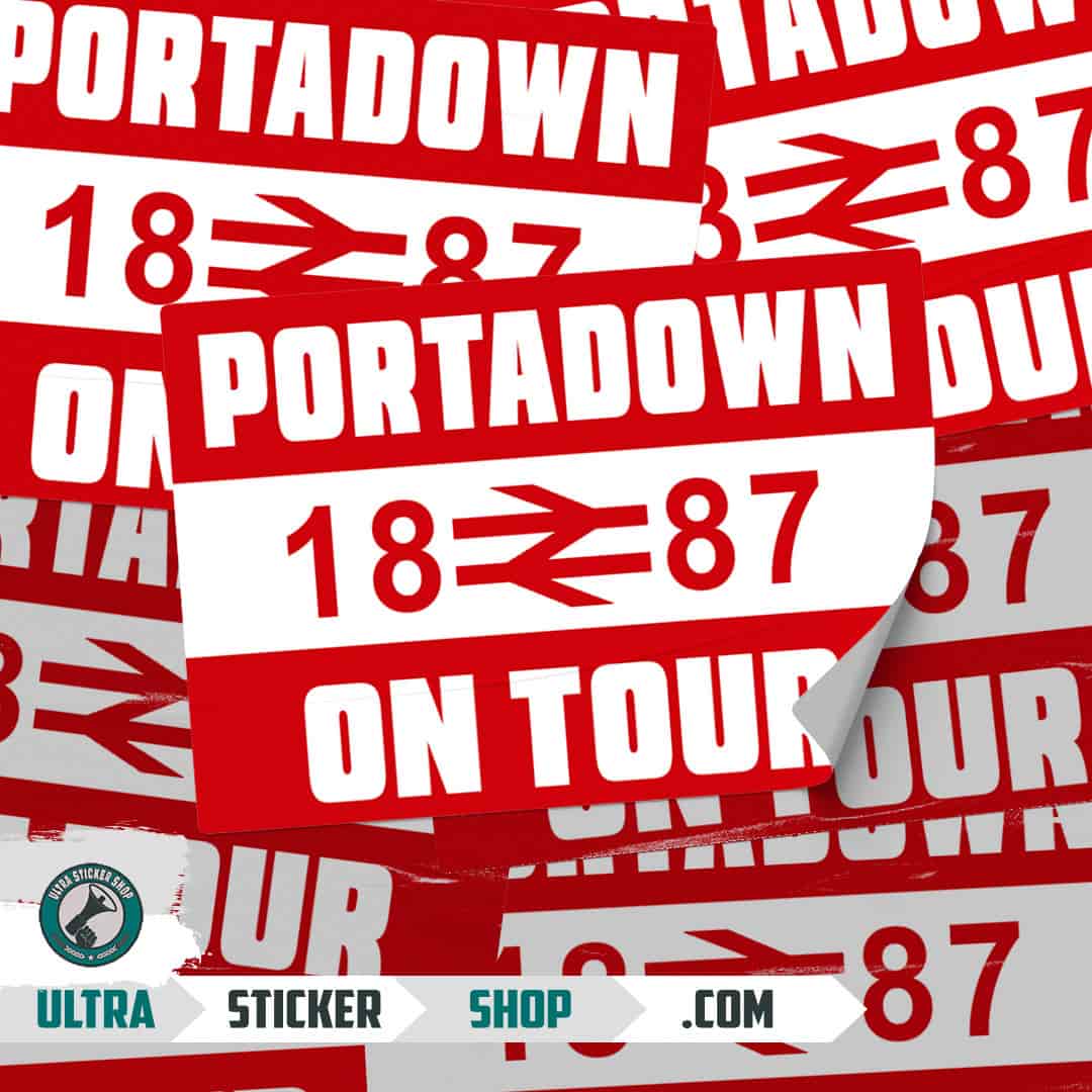 Portadown 1887 on tour Stickers