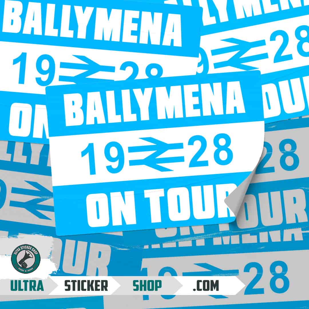 Ballymena 1928 on tour Stickers