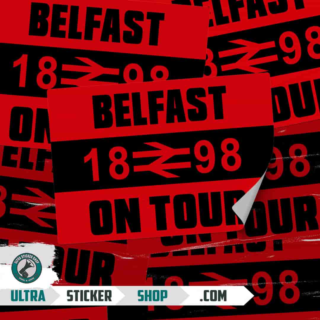 Belfast 1898 on tour Stickers