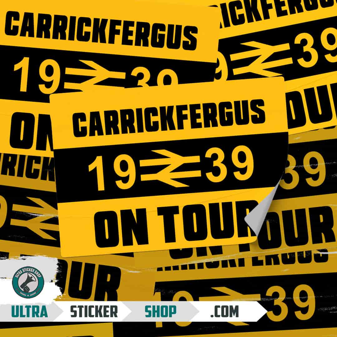 Carrickfergus 1939 on tour Stickers