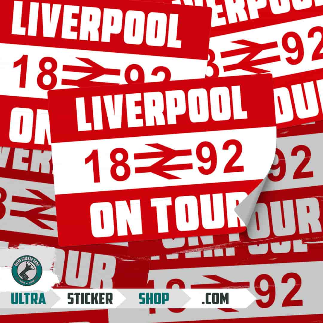 Liverpool 1892 on tour Stickers