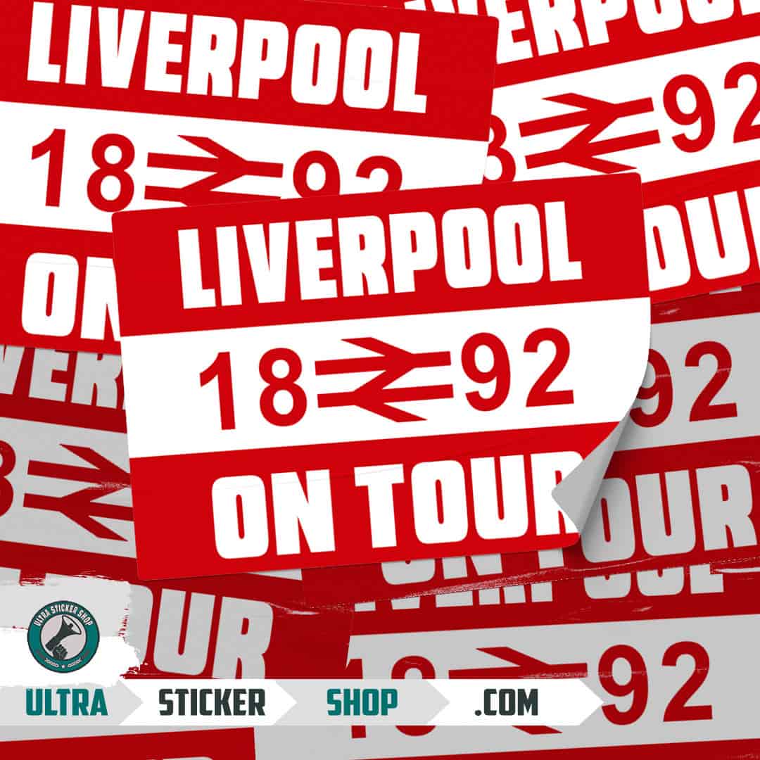 Liverpool 1892 on tour Stickers