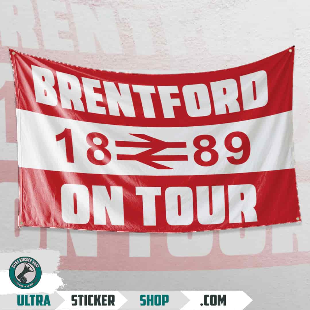 Brentford 1889 on tour Flag