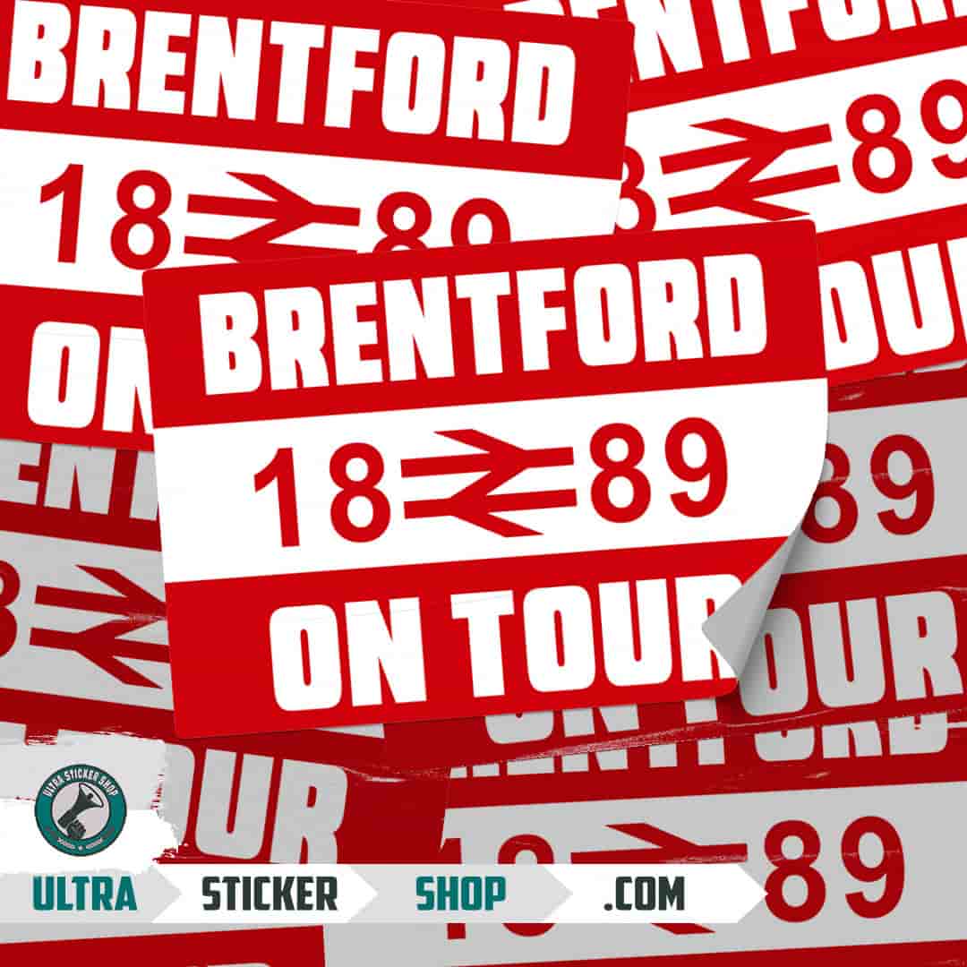 Brentford 1889 on tour Stickers