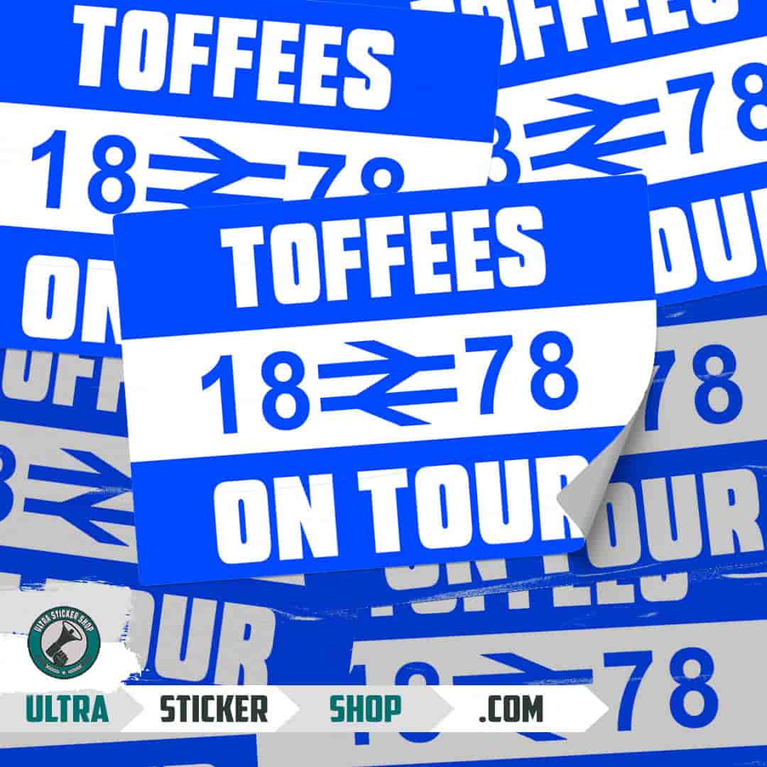 Toffees 1878 on tour Stickers