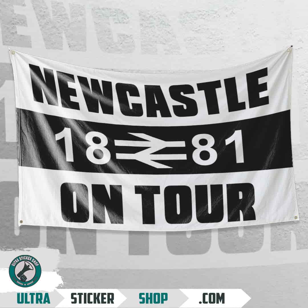 Newcastle 1881 on tour Flag