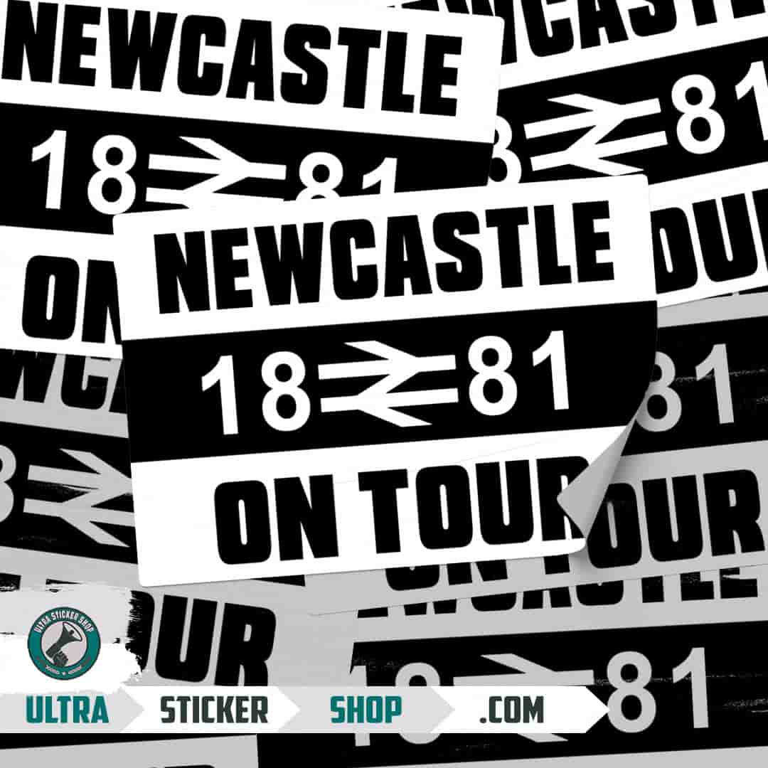 Newcastle 1881 on tour Stickers