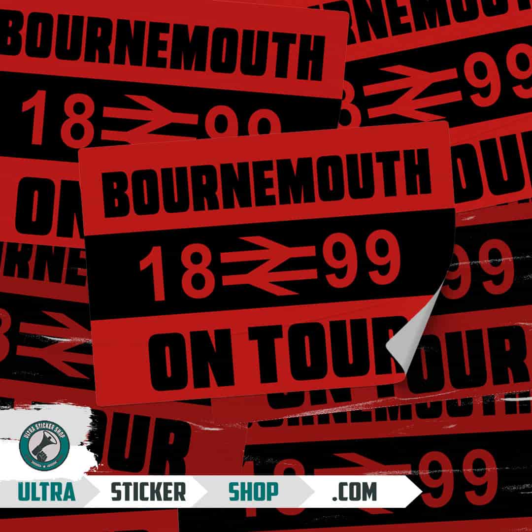 Bournemouth 1899 on tour Stickers