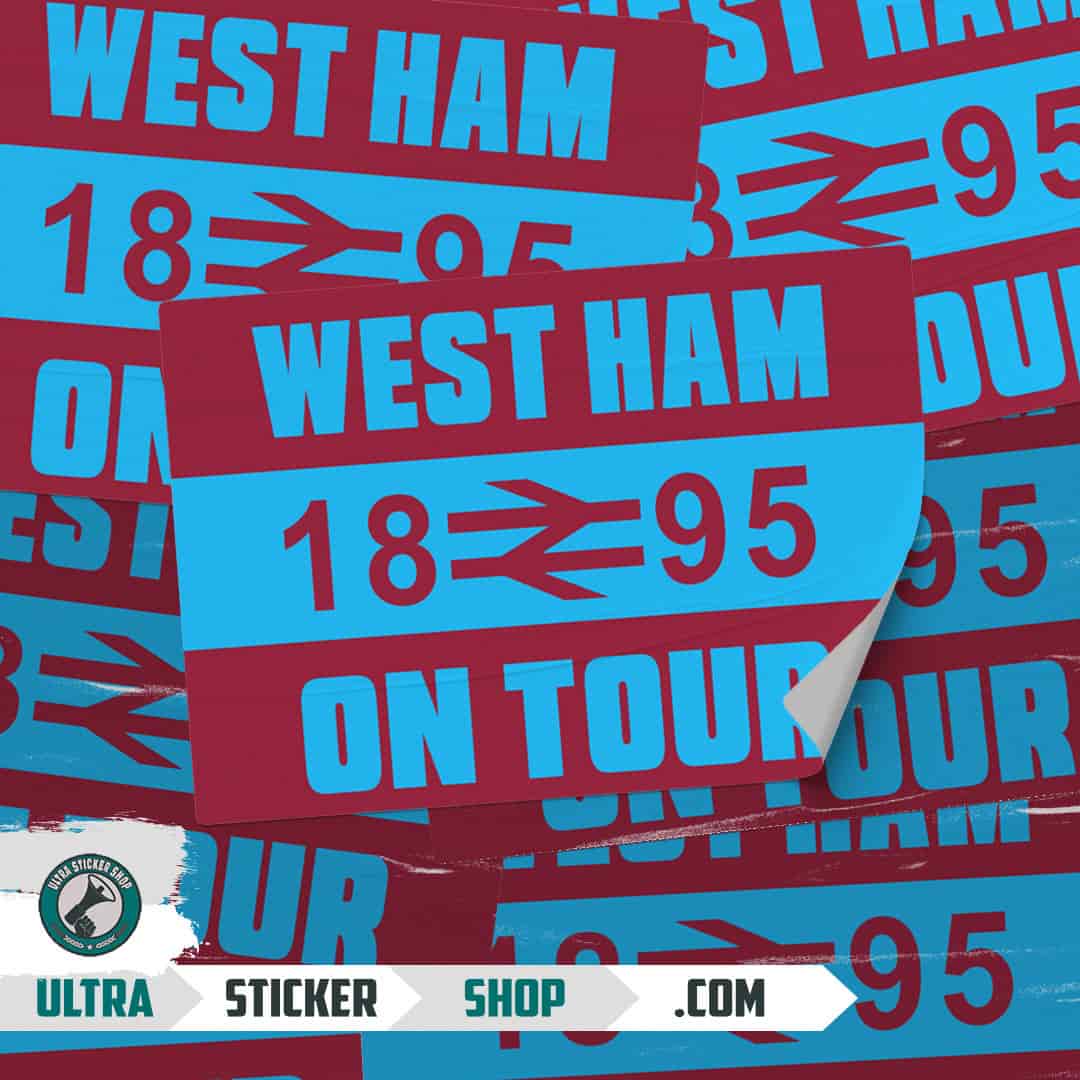 West Ham 1895 on tour Stickers
