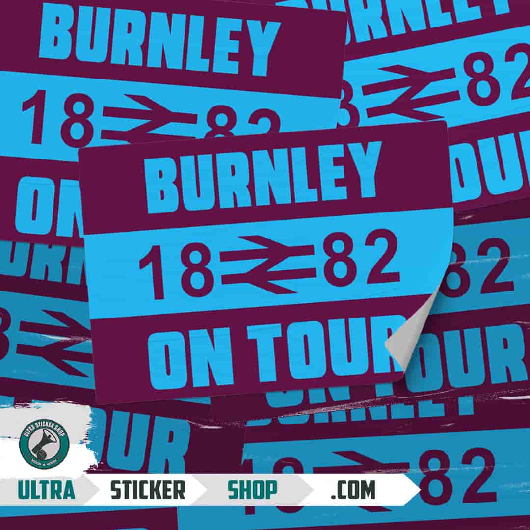Burnley 1882 on tour Stickers