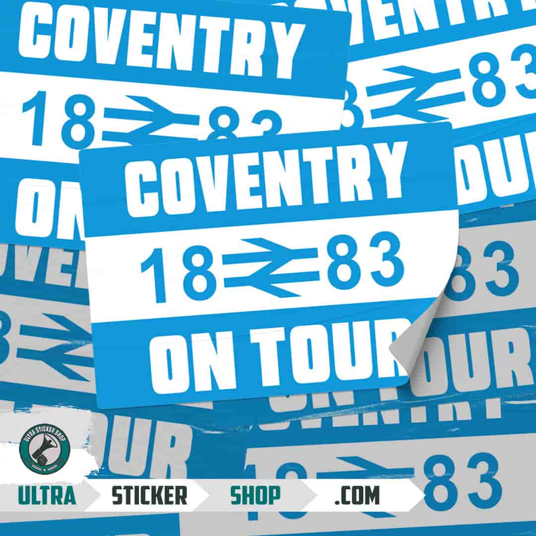 Coventry 1883 on tour Stickers