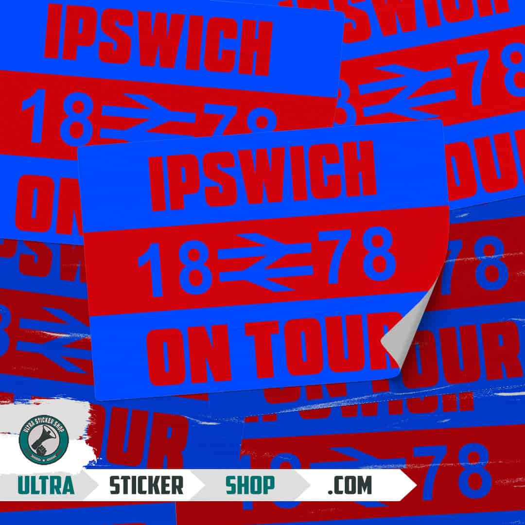 Ipswich 1878 on tour Stickers