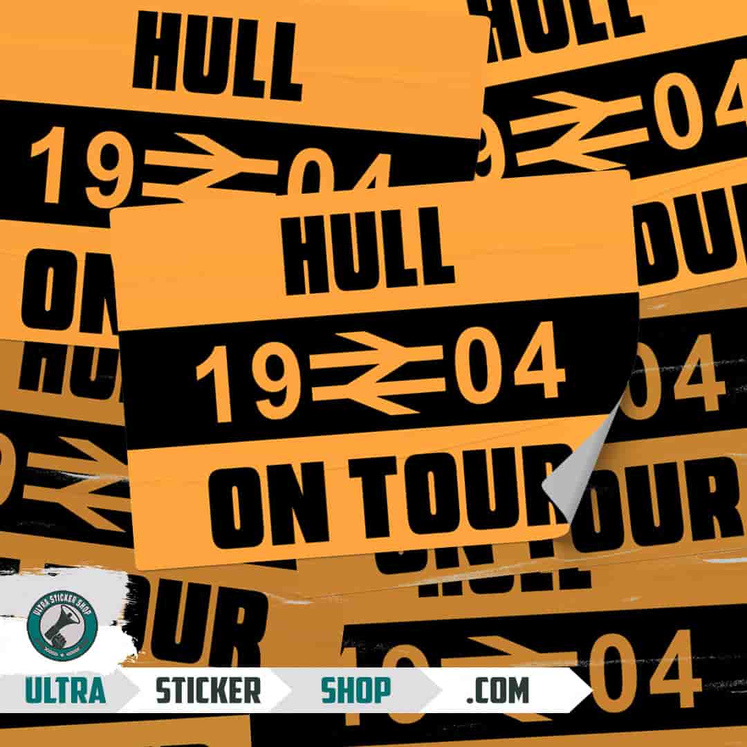 Hull 1904 on tour Stickers