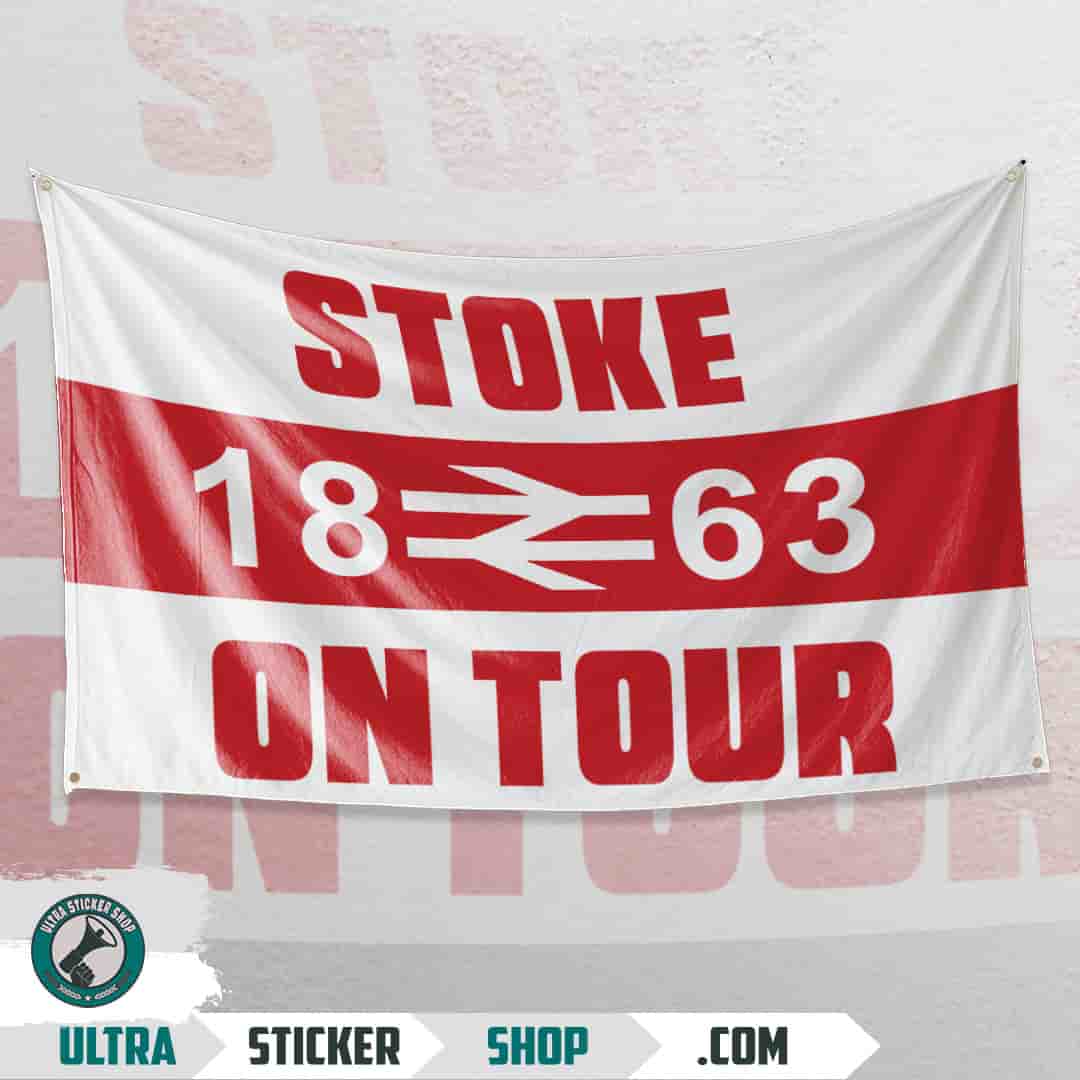Stoke 1863 on tour Flag