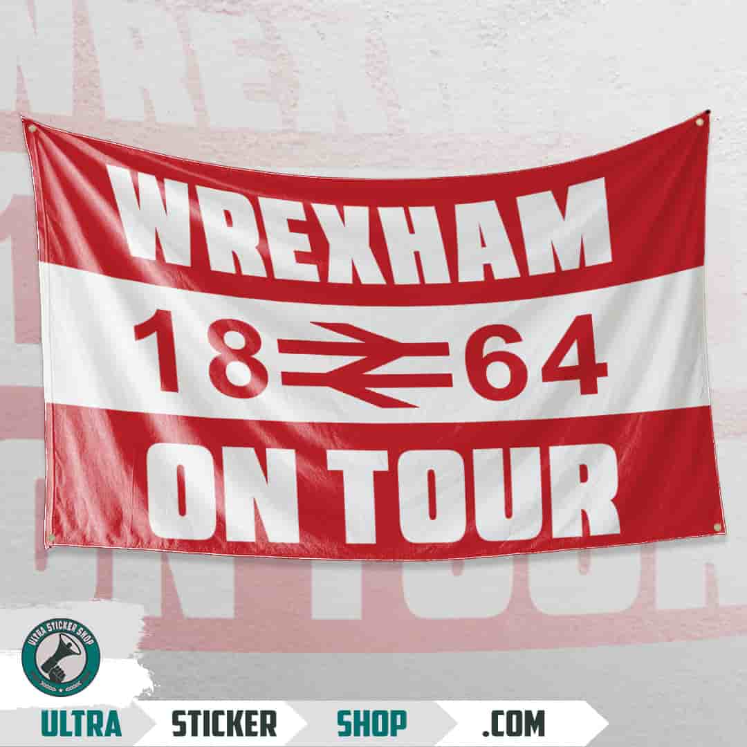 Wrexham 1864 on tour Flag