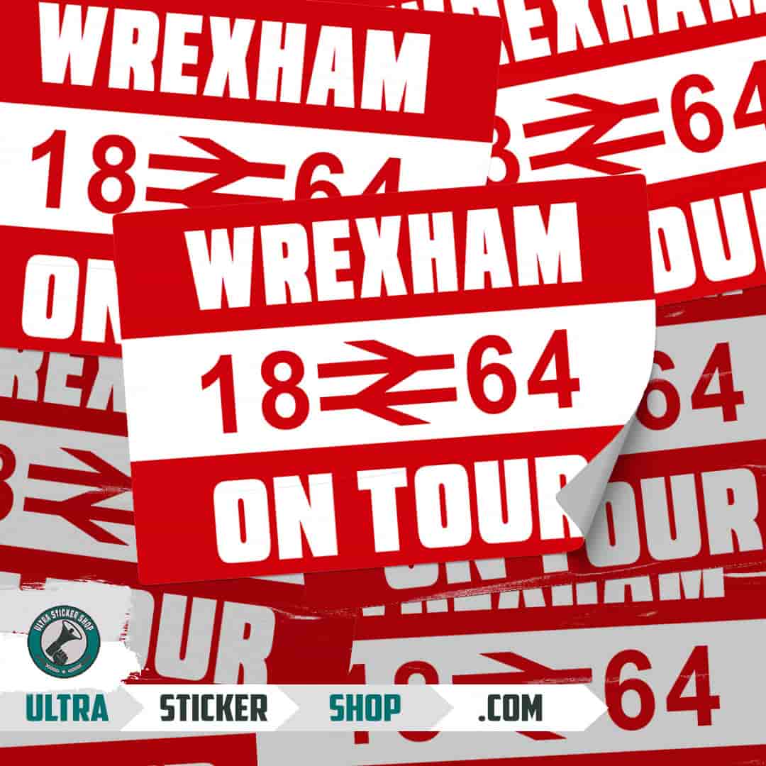 Wrexham 1864 on tour Stickers