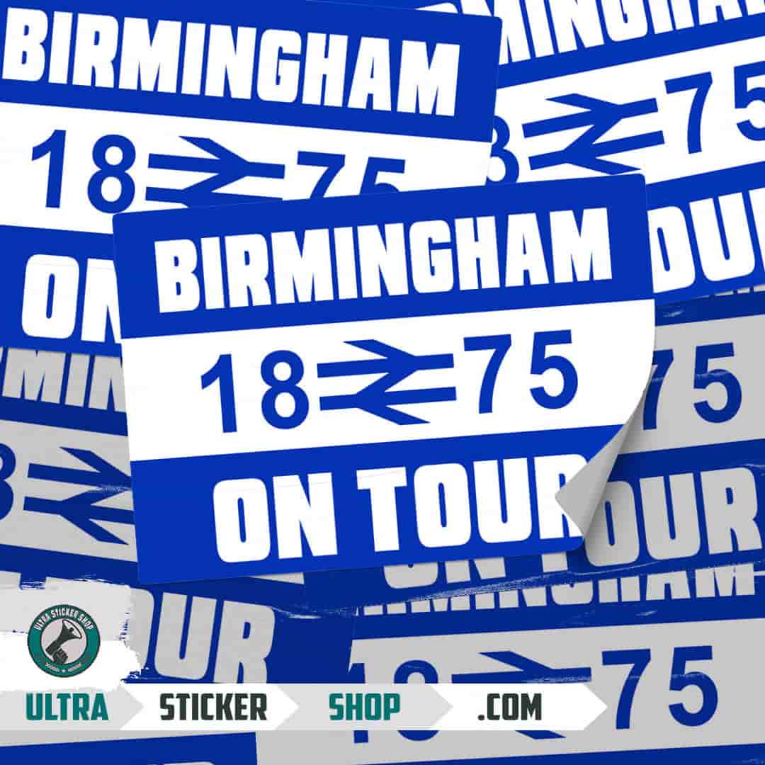 Birmingham 1875 on tour Stickers