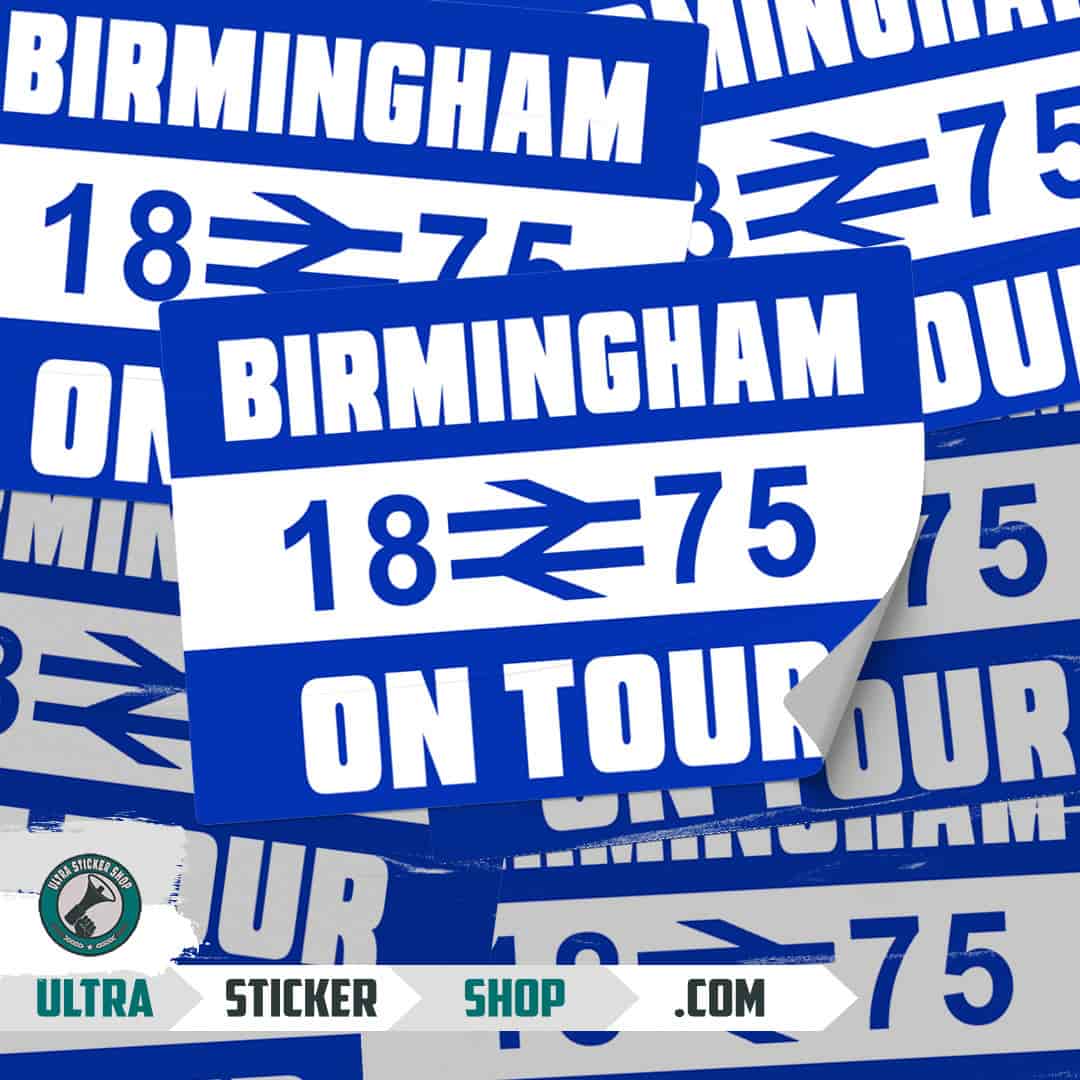 Birmingham 1875 on tour Stickers