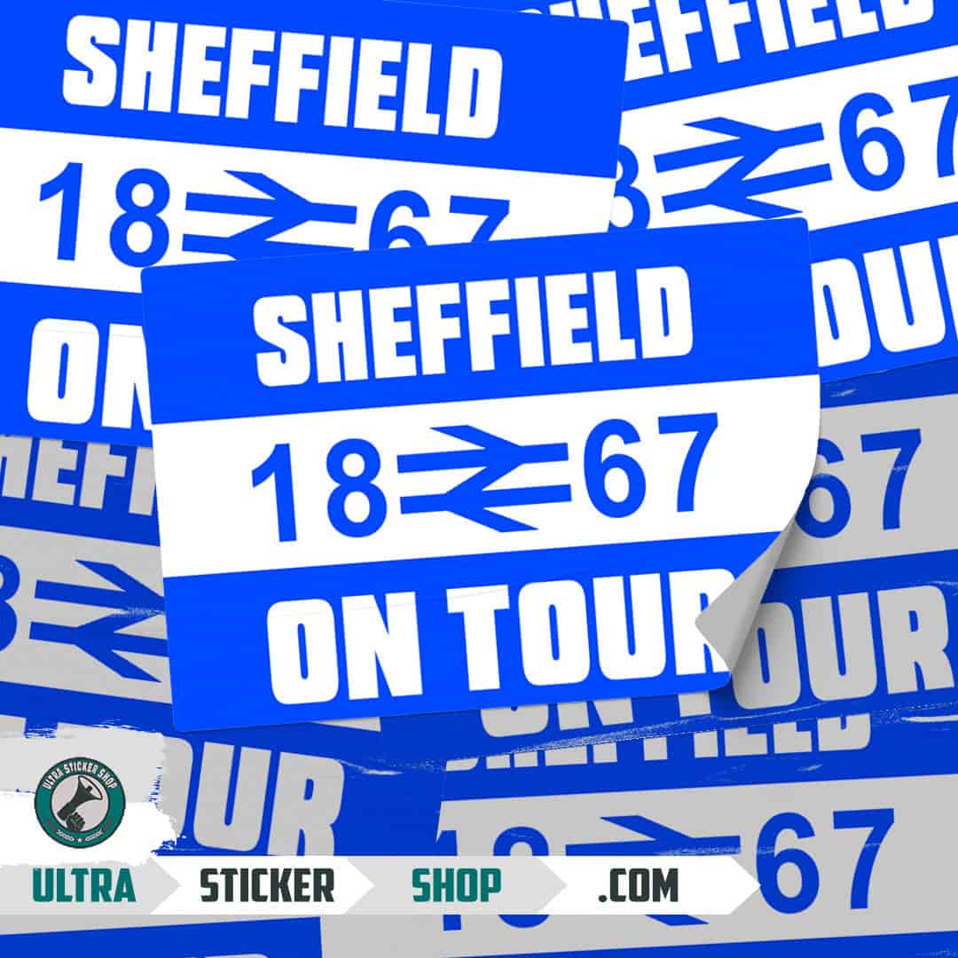 Sheffield 1867 on tour Stickers