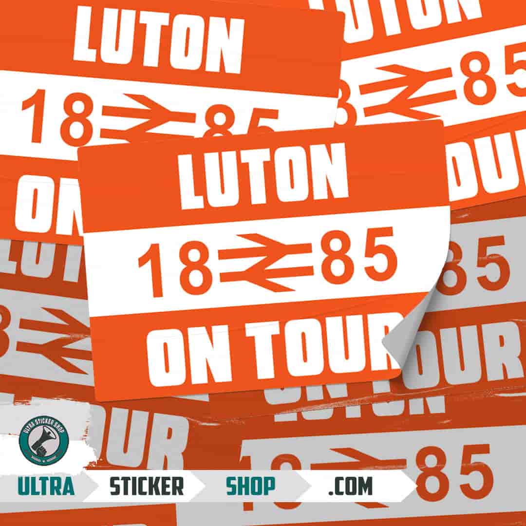 Luton 1885 on tour Stickers