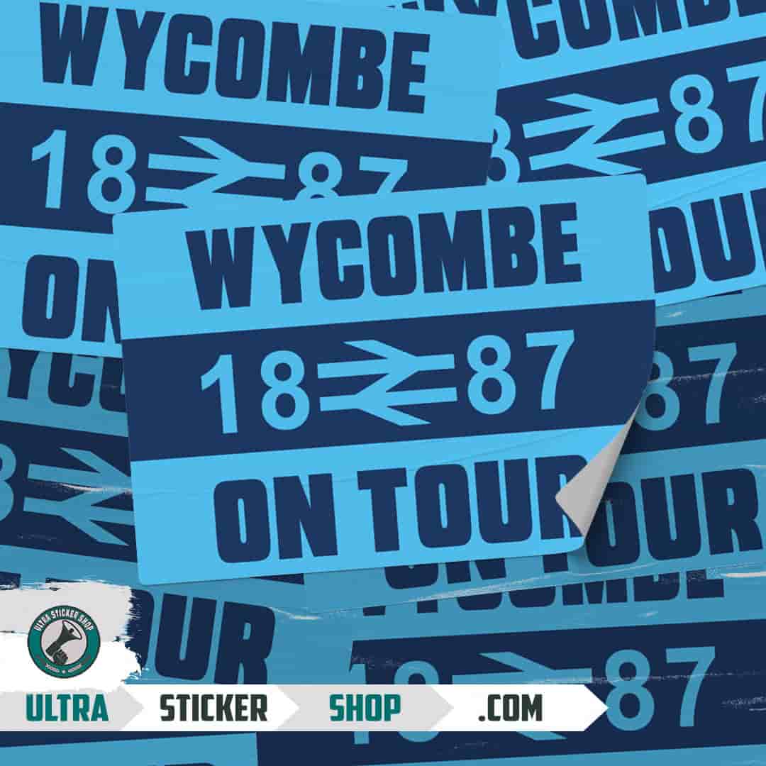 Wycombe 1887 on tour Stickers