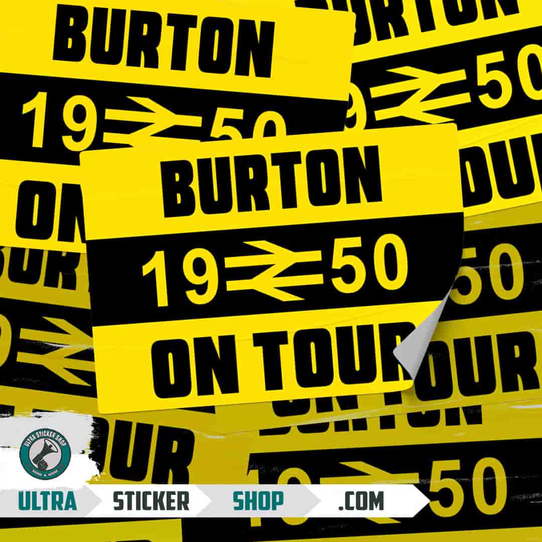 Burton 1950 on tour Stickers