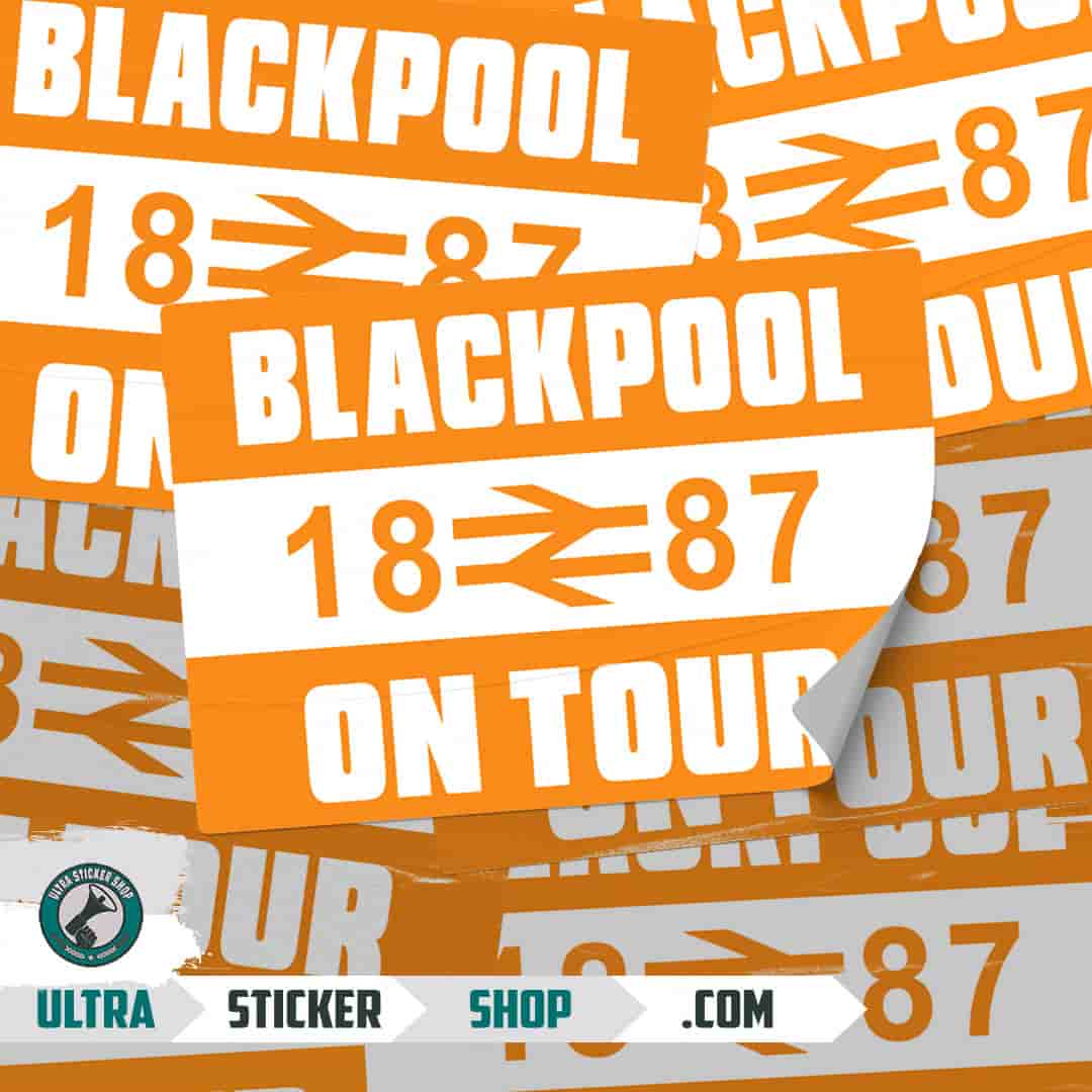 Blackpool 1887 on tour Stickers