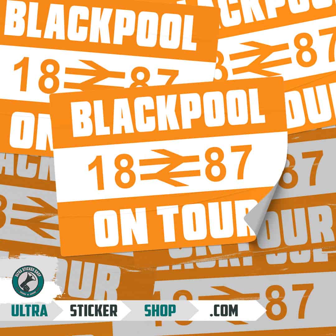 Blackpool 1887 on tour Stickers