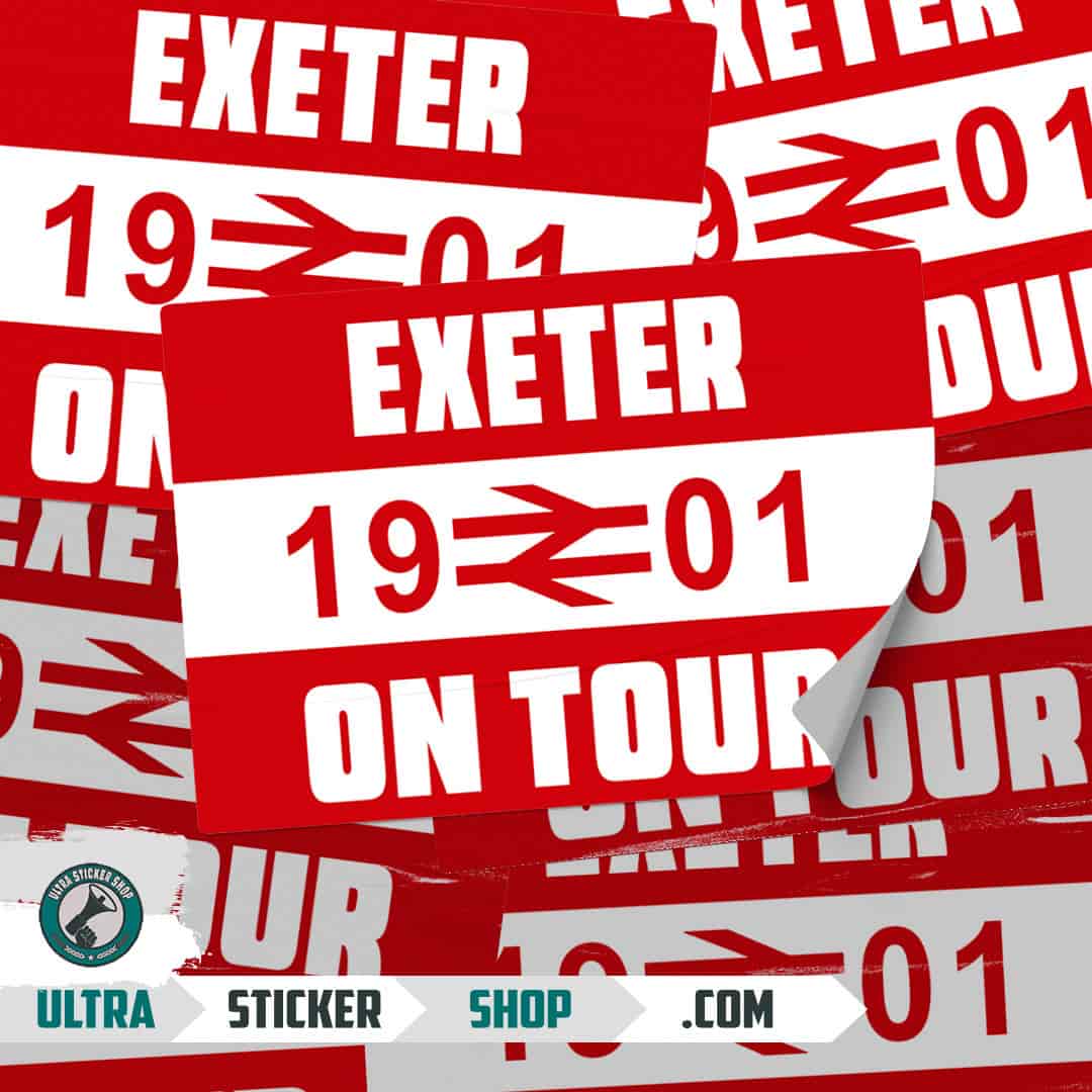 Exeter 1901 on tour Stickers