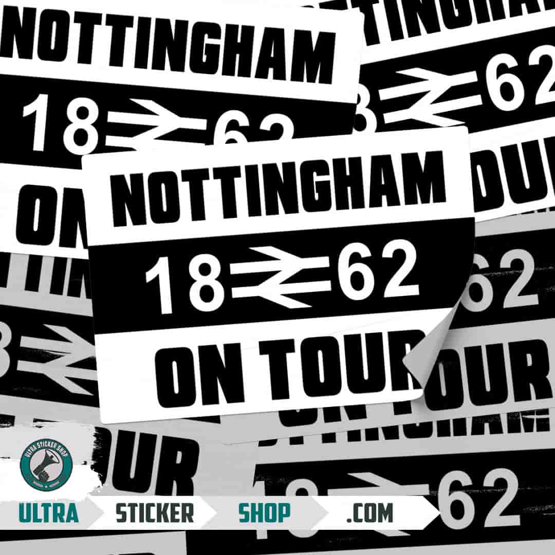 Nottingham 1862 on tour Stickers