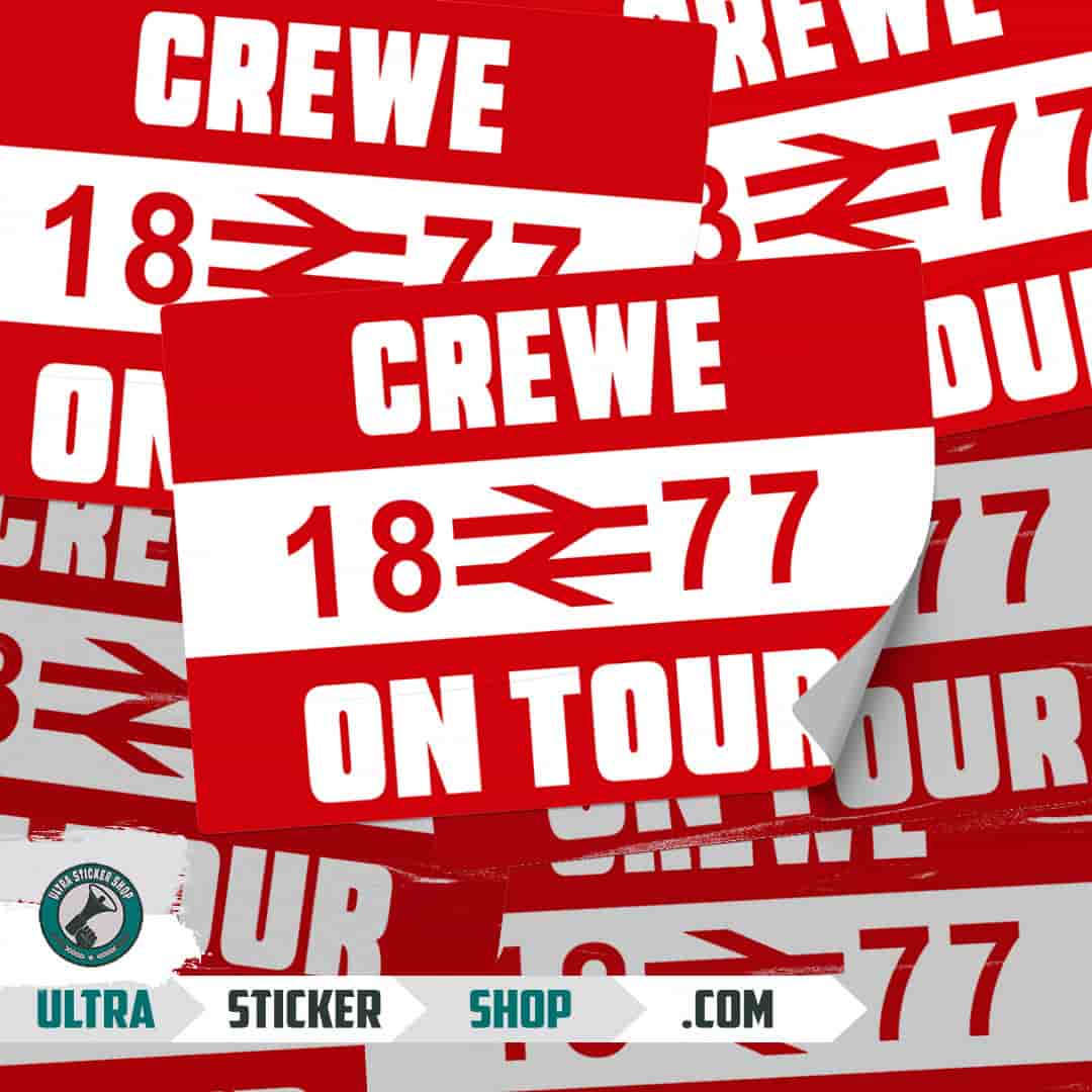Crewe 1877 on tour Stickers