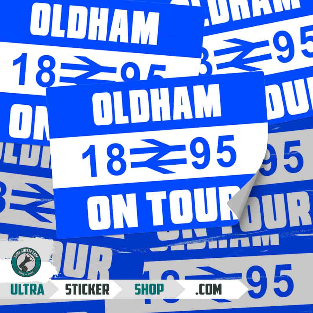 Oldham 1895 on tour Stickers