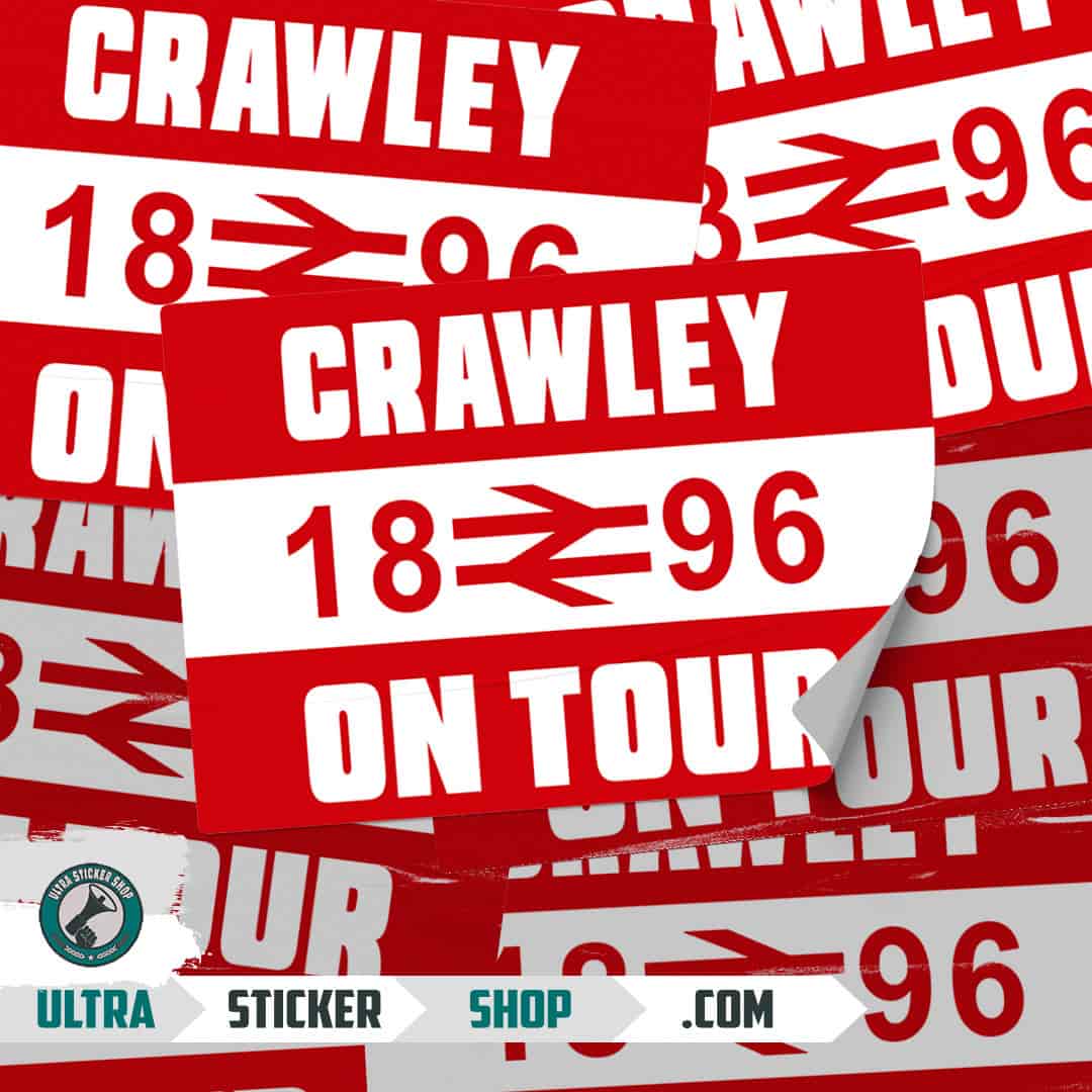 Crawley 1896 on tour Stickers