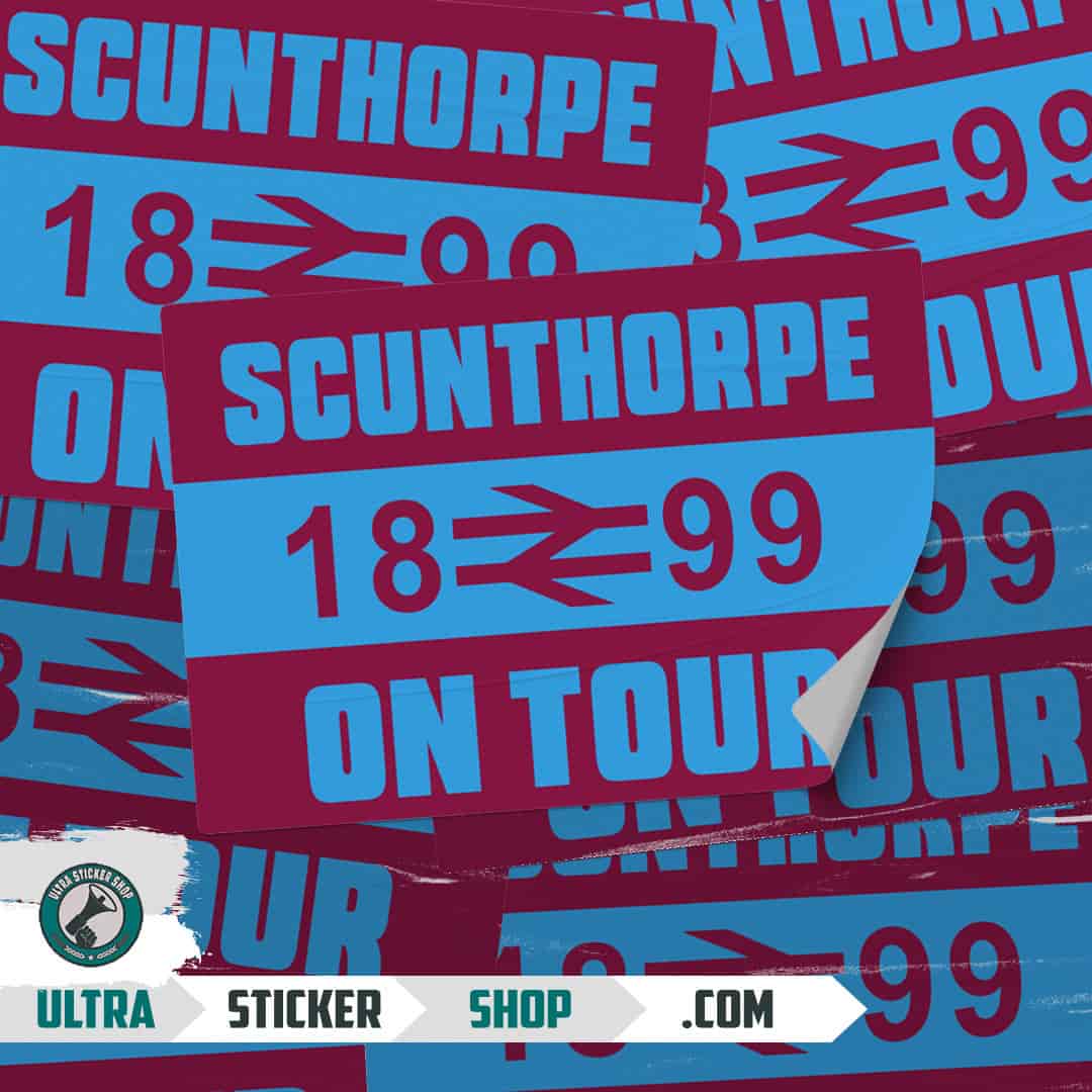 Scunthorpe 1899 on tour Stickers