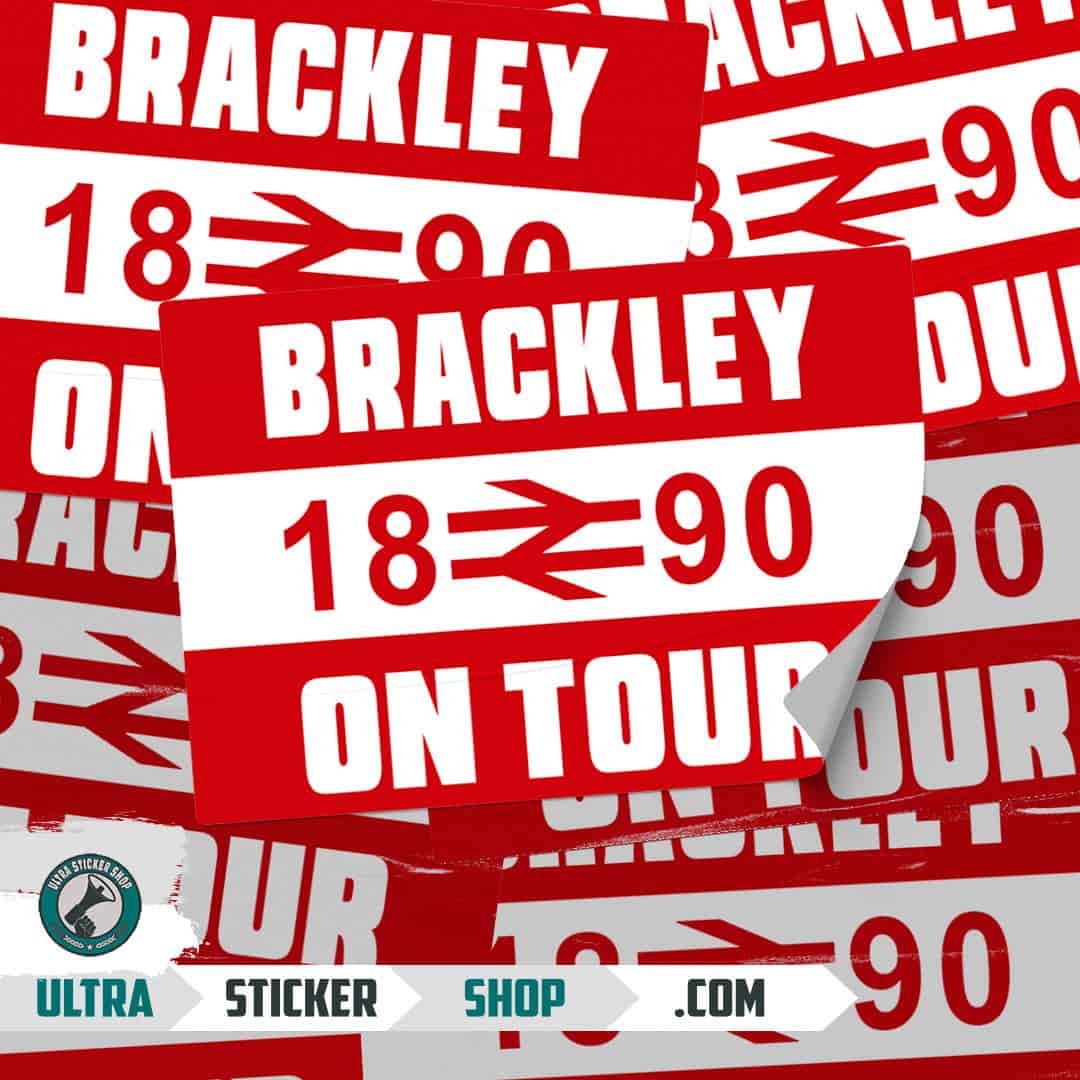 Brackley 1890 on tour Stickers
